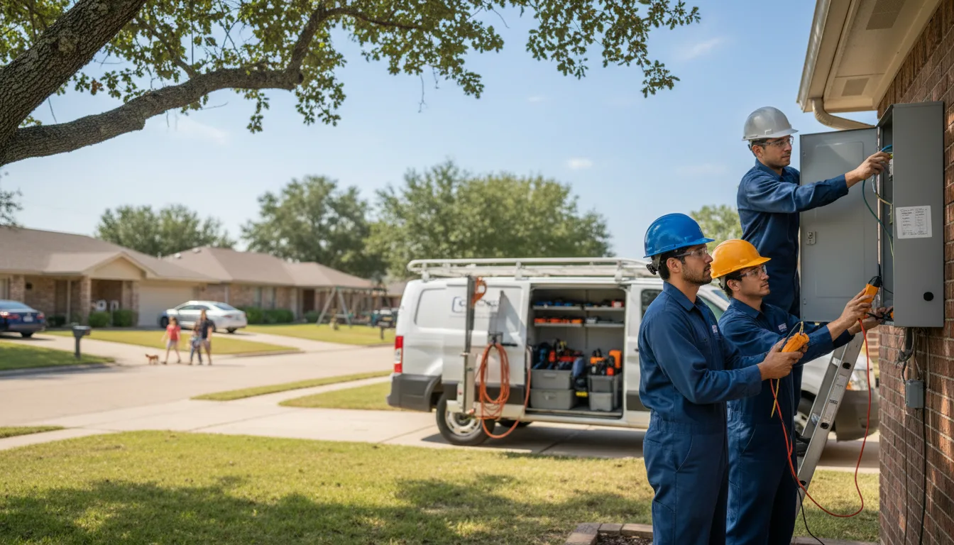 Certified electrician providing emergency electrical services in Taft, TX
